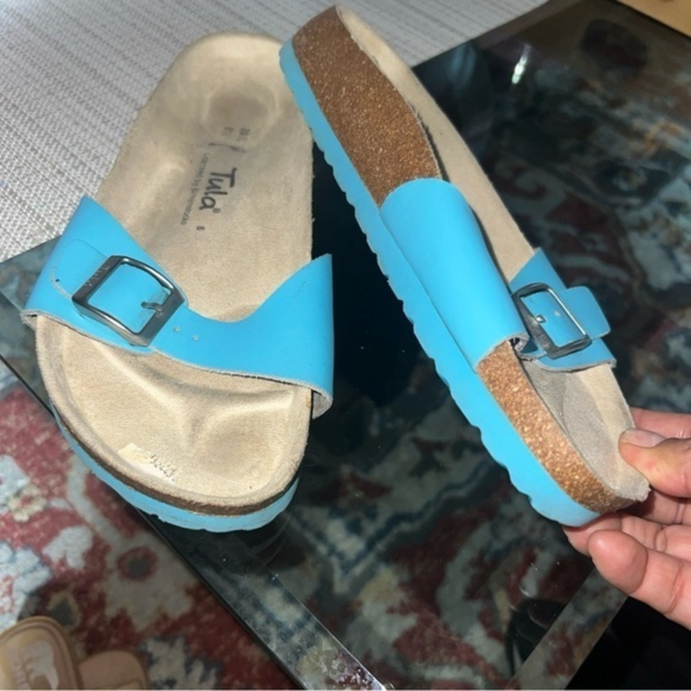 TULA by Birkenstock Ladies39.5 EU US8.5 Turqouise Slip On Sandals
